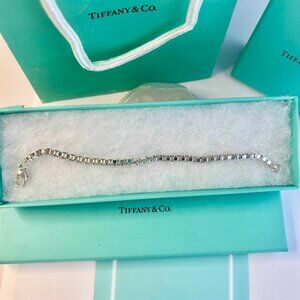 Tiffany & Co. pre-own Venetian square link silver bracelet